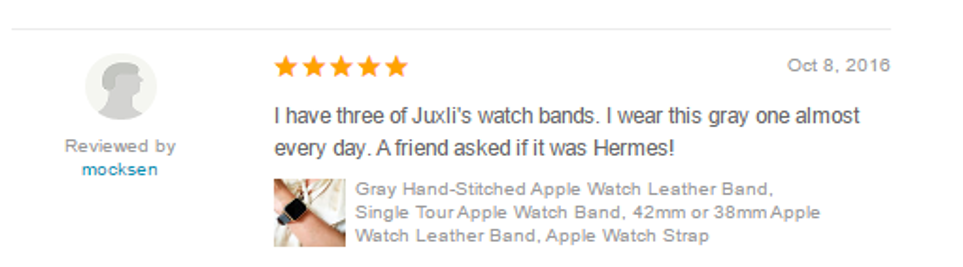 Juxli Home Handmade Apple Watch Bands Etsy Shop Reviews 11