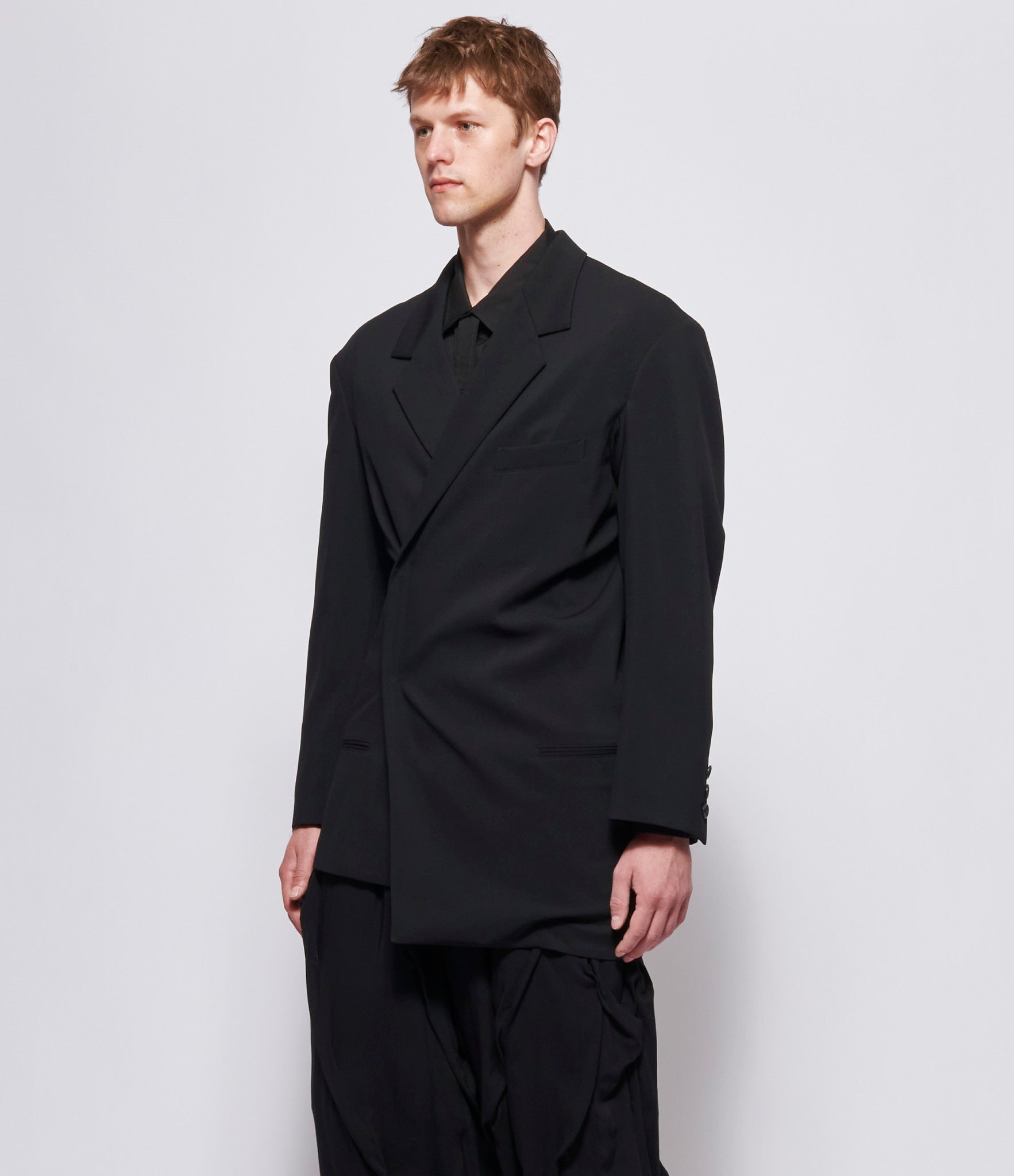 Yohji Yamamoto Pour Homme W-Draping Jacket Coat – IfSohoNewYork