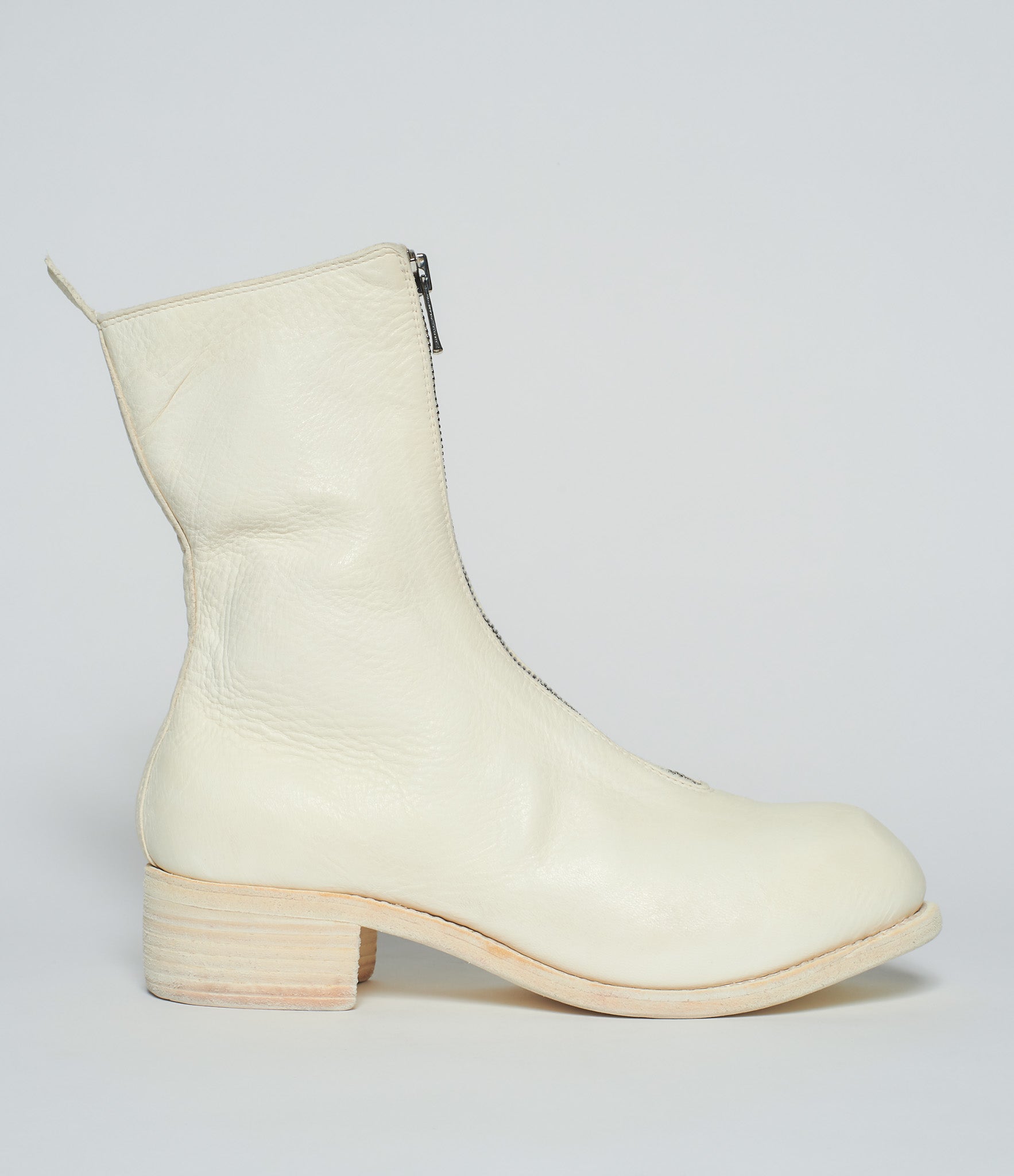 white boots leather