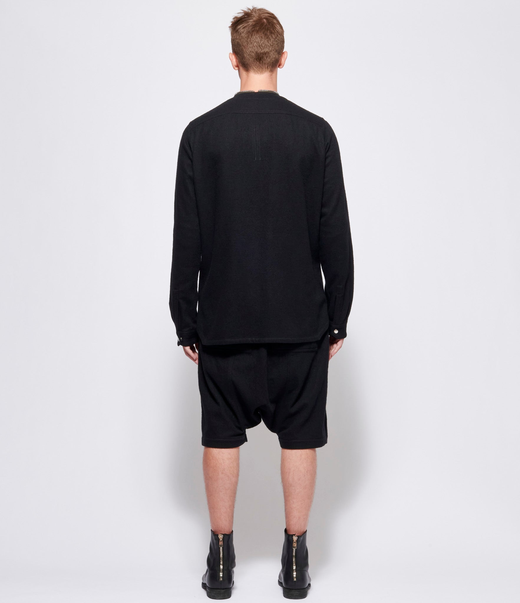 Rick Owens Black Zip Larry Shirt