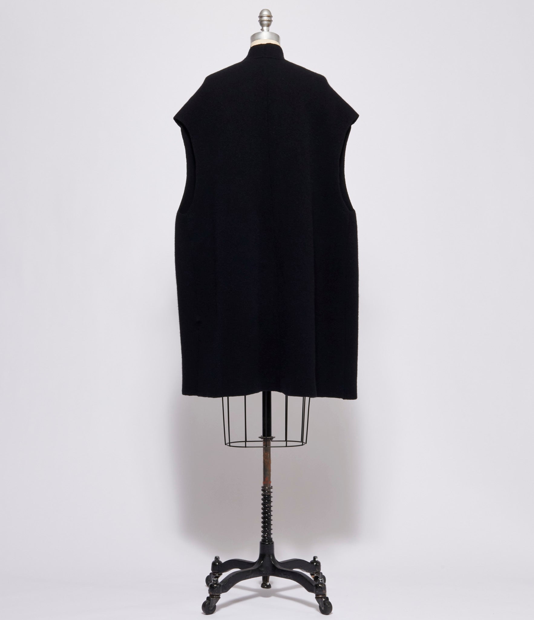 Boboutic Black Il Panno Sleeveless Coat