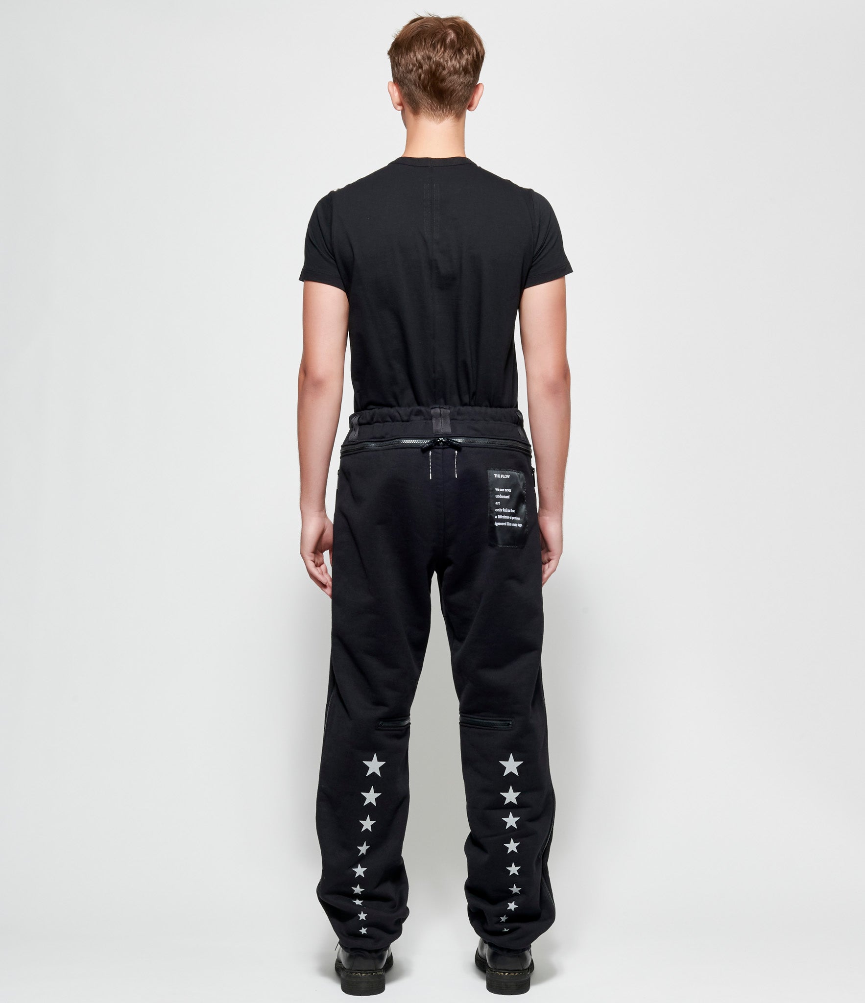 jogging pants with zipper legs