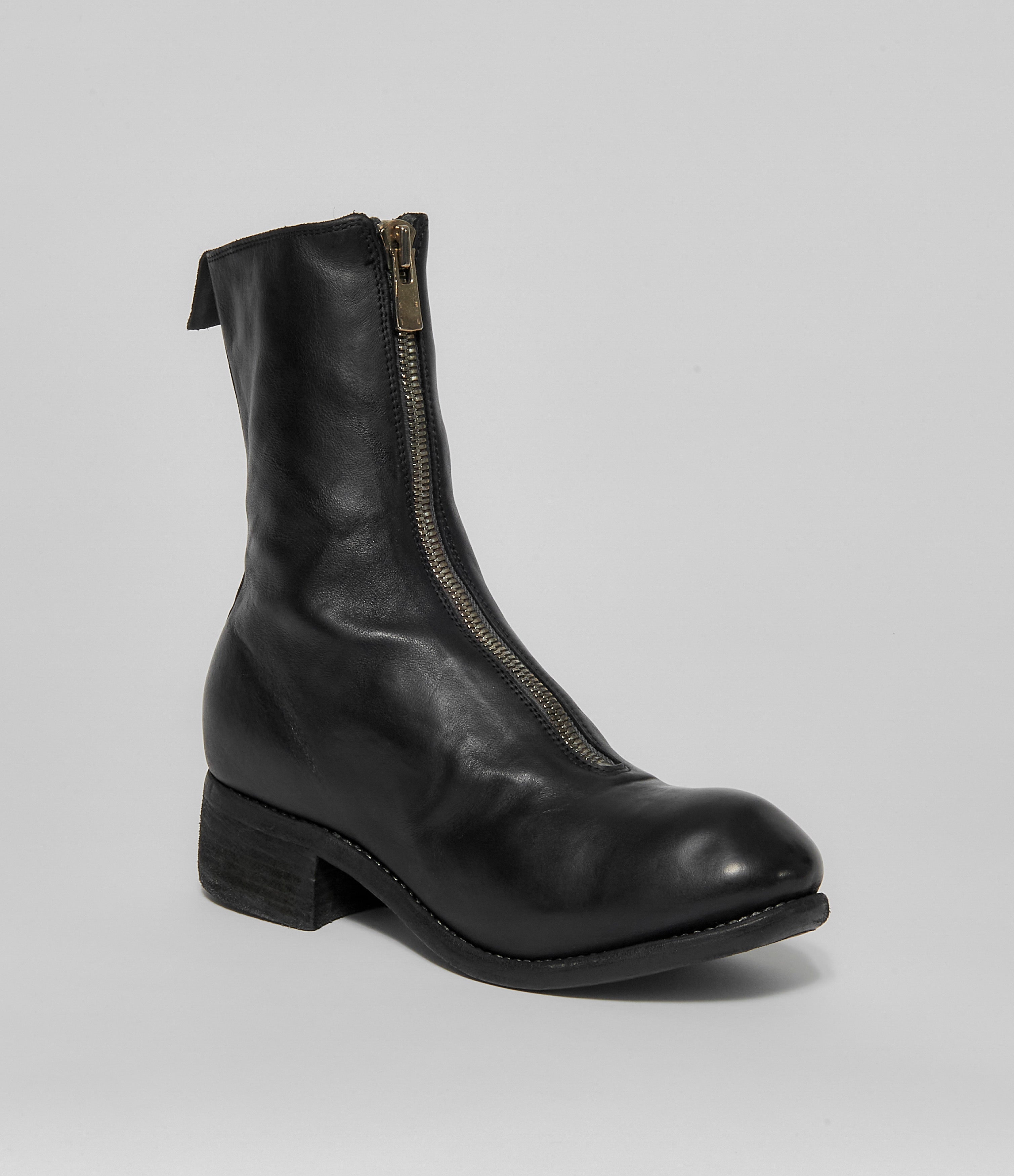 calf length boots black