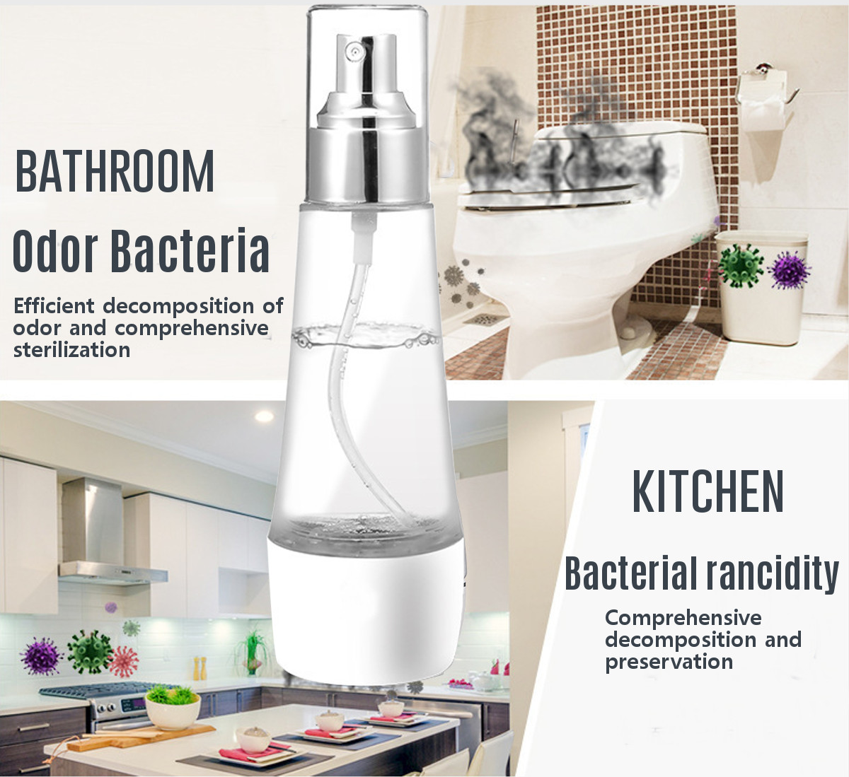 Electric Disinfectant Spray Maker Make your own disinfectant water USB sprays spraying Sprayer's Sprayer rechargeable battery recharge Portable making Maker's Machines Machine Liquid homeware Homemade Home Generator For electrical electric disinfection disinfectants disinfect bottles bottled bottle 80ml