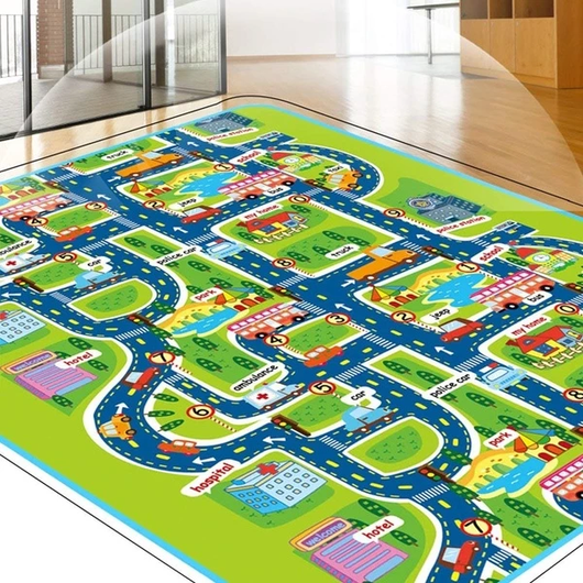 kids play mat cars