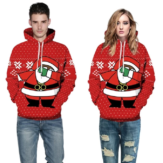 3d christmas hoodie