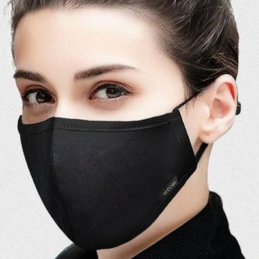Black Reusable Soft Material Face Masks - Keeto