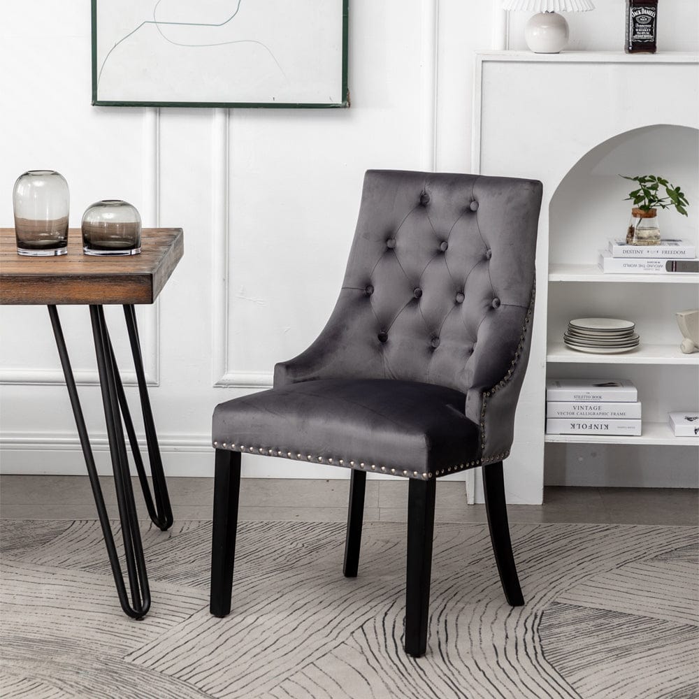 grey accent dining chairs