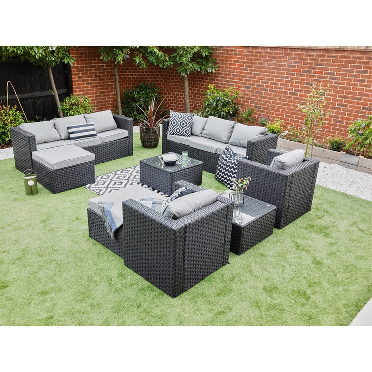 10 seat rattan garden furniture