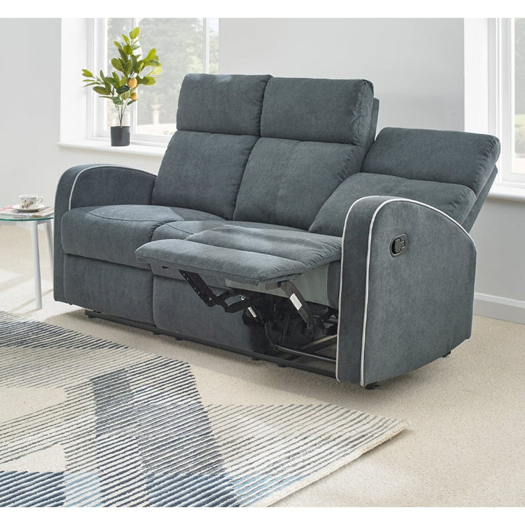 Boston 3+2 Dark Grey Fabric Recliner Sofa Set– Furniture Maxi