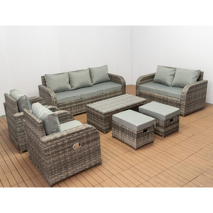 rattan corner sofa garden