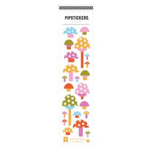 Fuzzy Dotted Mushrooms Stickers - Cub Shrub