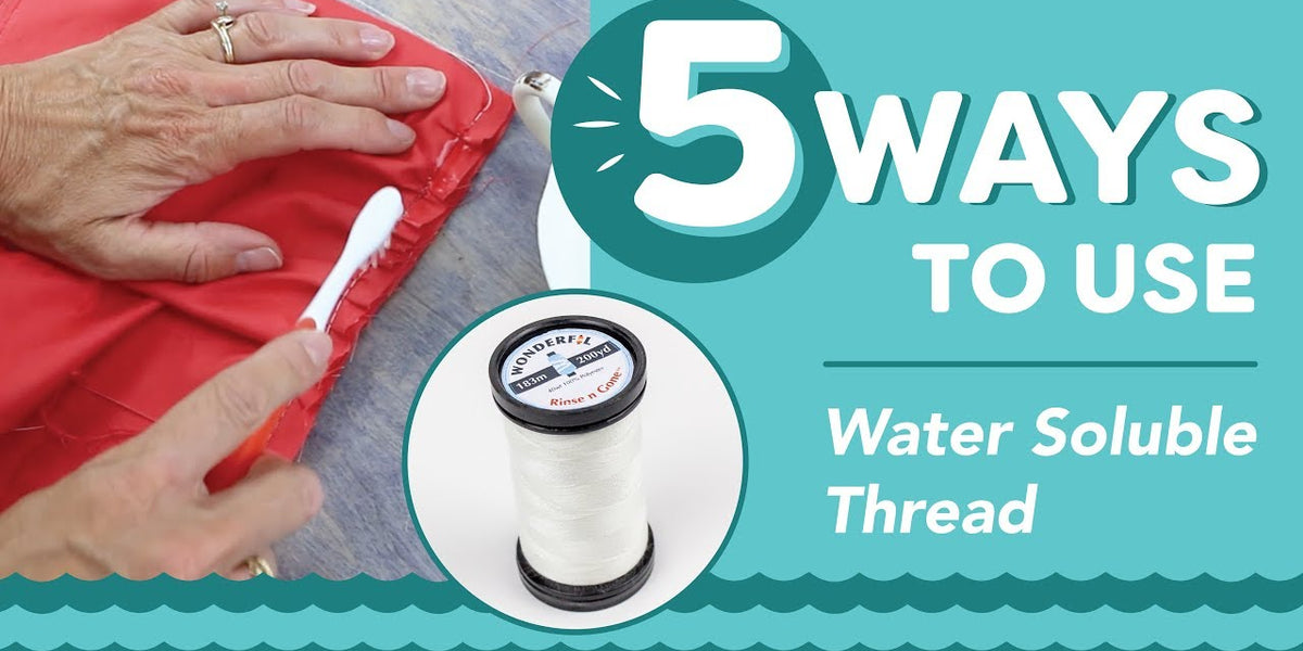 Maura Kang 5 Ways To Use Water Soluble Thread Usually A