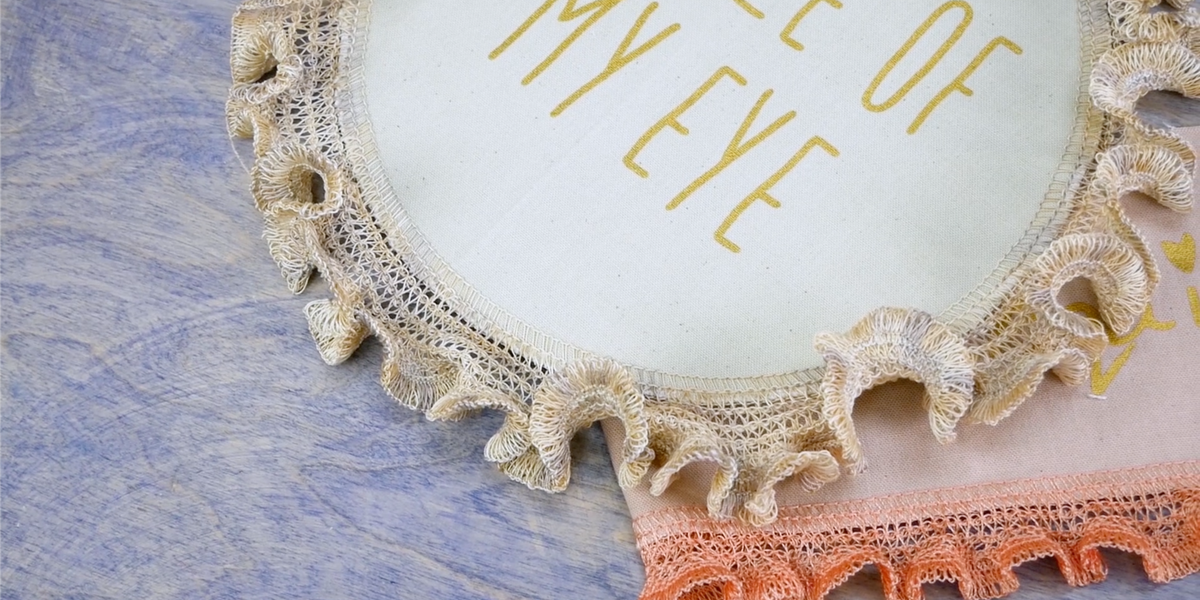 Maura Kang Making Simple Thread Lace With a Serger - WonderFil Europe