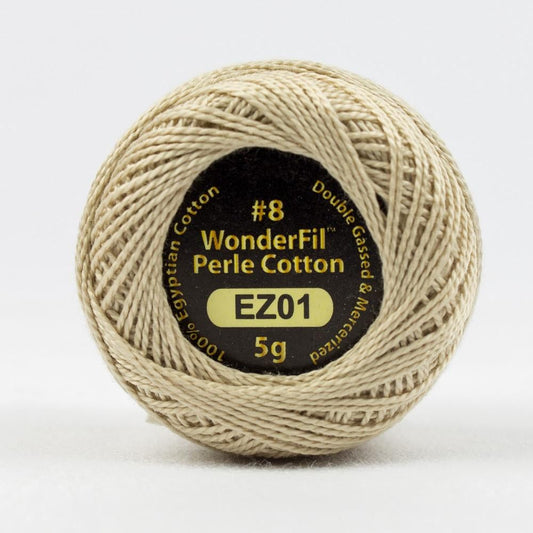 EL5G04 - Eleganza 8wt Egyptian Cotton Chiseled Slate Thread - WonderFil –  WonderFil Europe