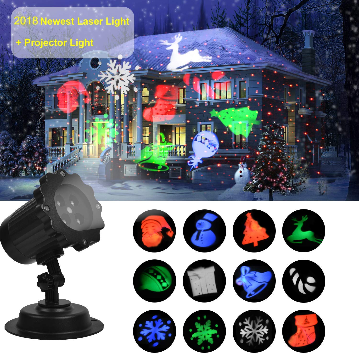 best outdoor projector christmas lights