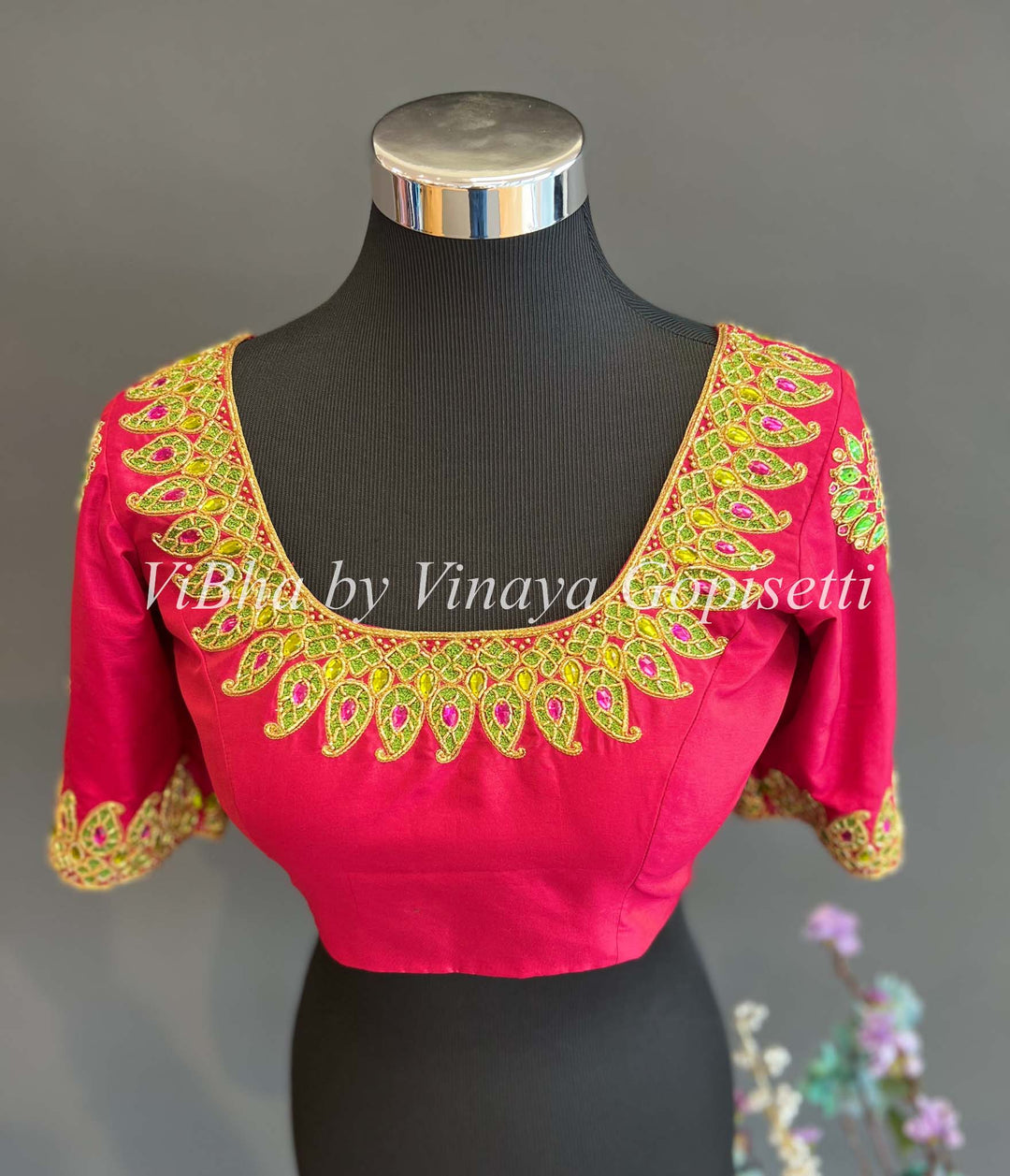 Black Halter Neck Silk Blouse – Tirumala Designers