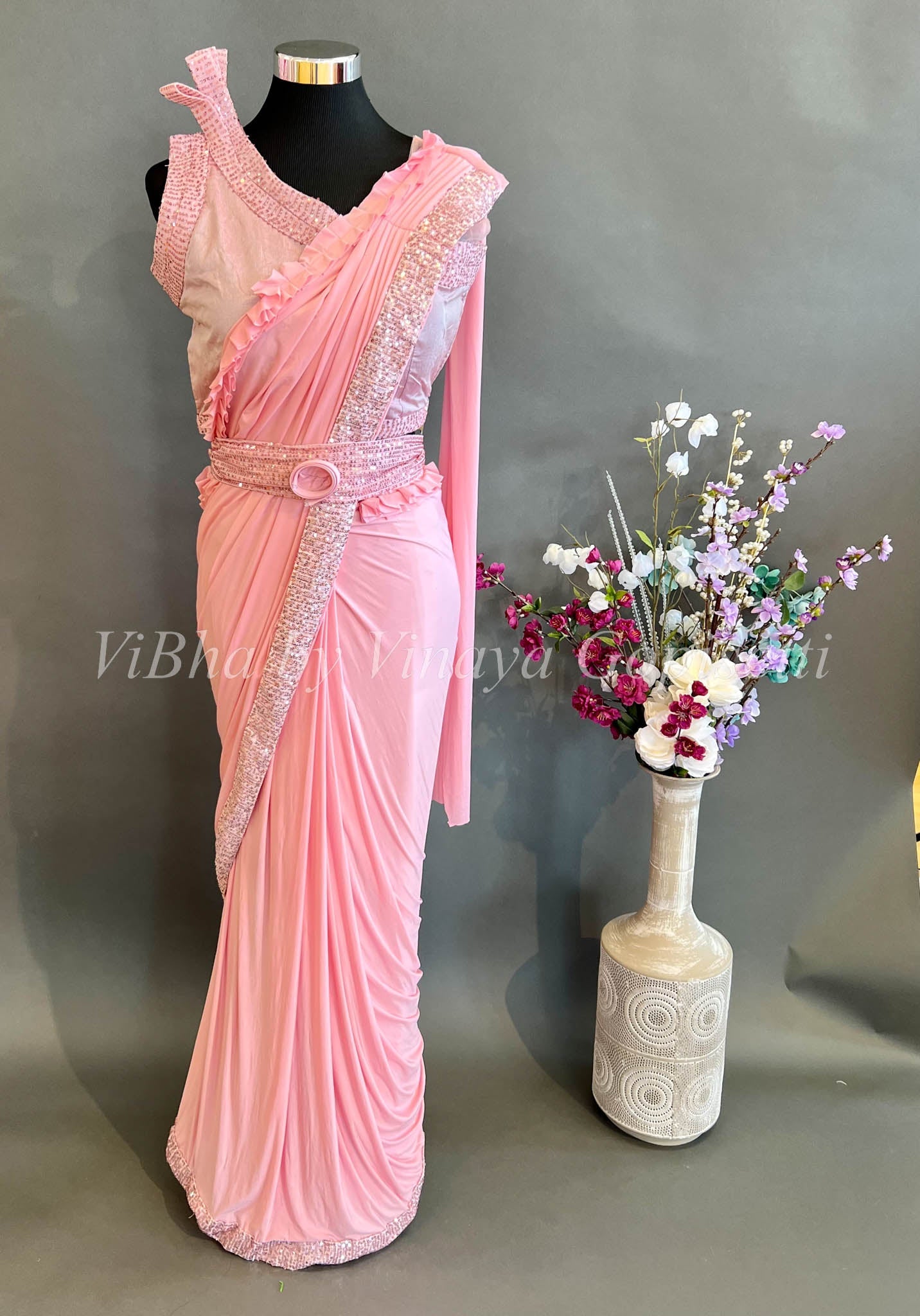 Buy Peach Sarees for Women by HARPITA Online | Ajio.com