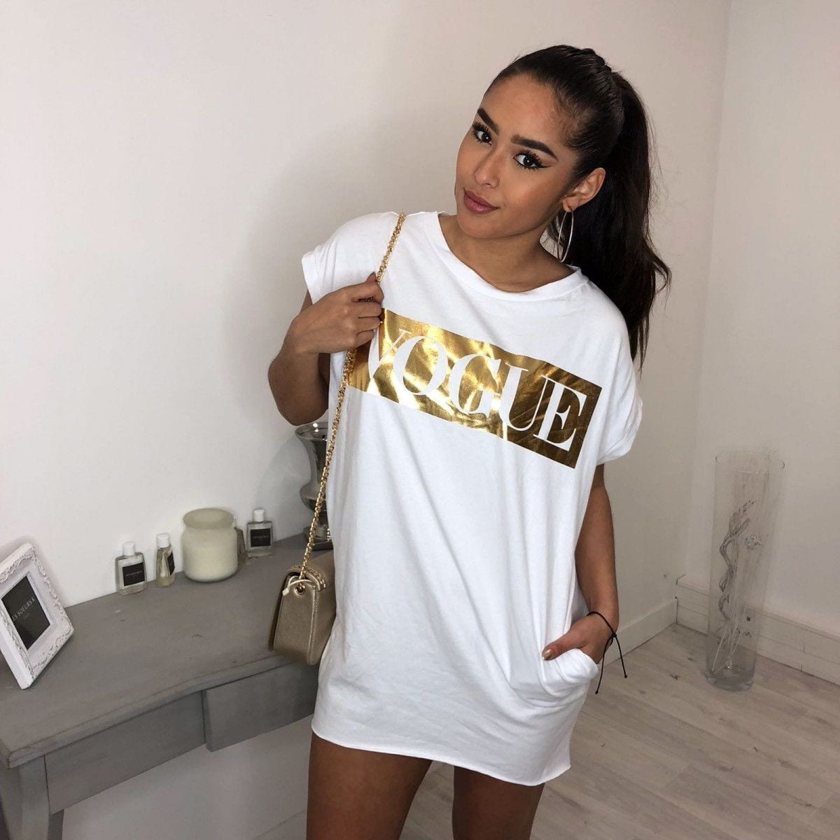 vogue tshirt dress