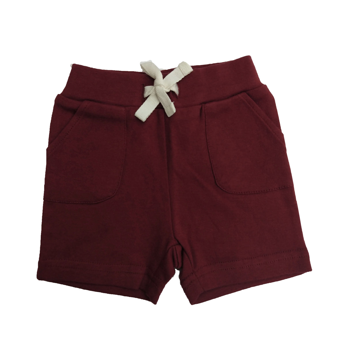 organic baby shorts w/ pockets | burgundy – LUCY LUE ORGANICS