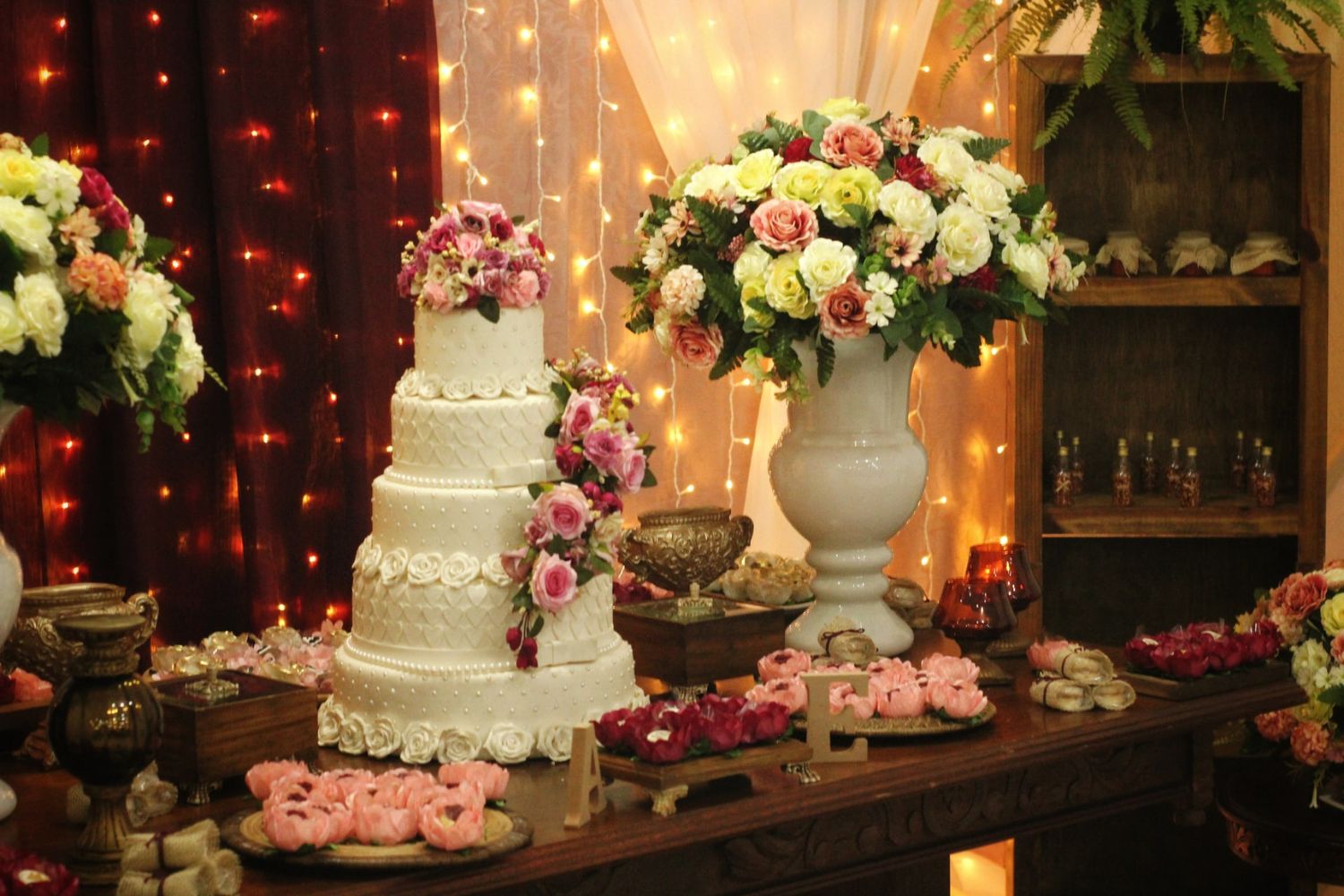 photo of birthday cake table