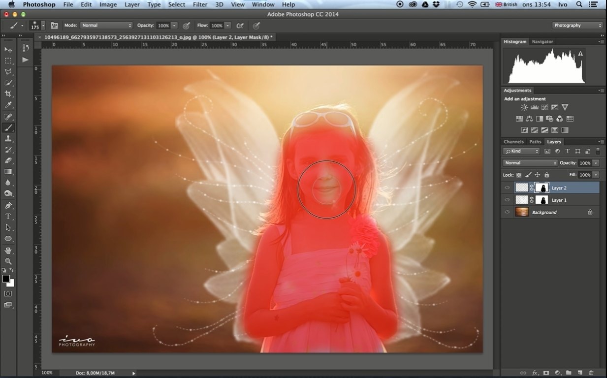 photoshop tutorial for adding fantasy wing effect