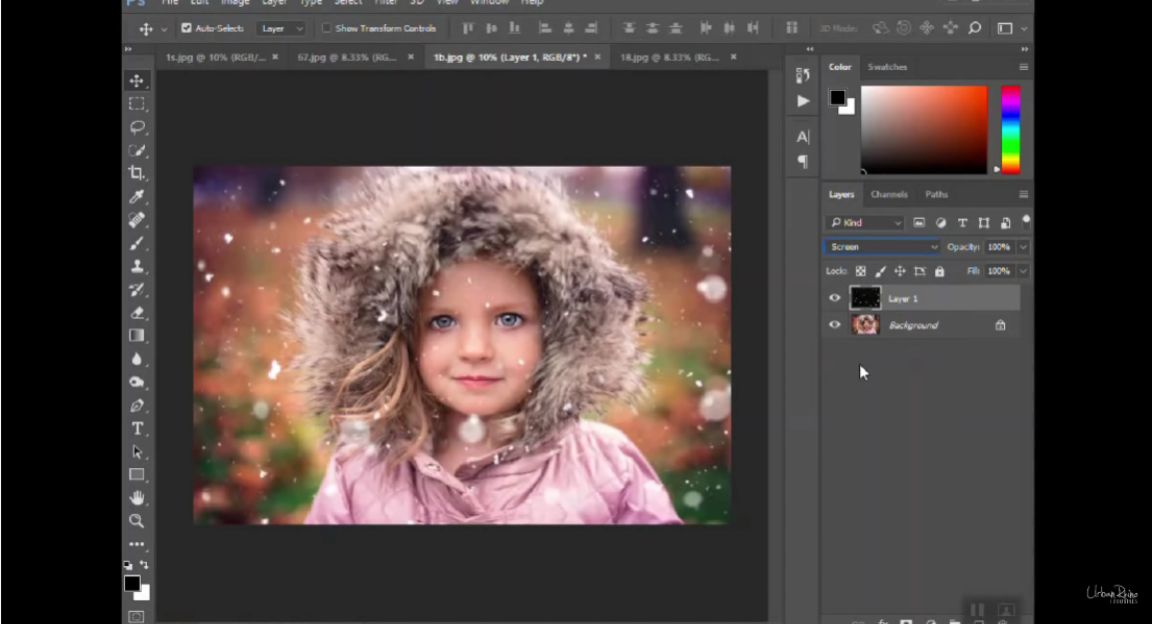 Tutorial of Snow Photoshop Overlay