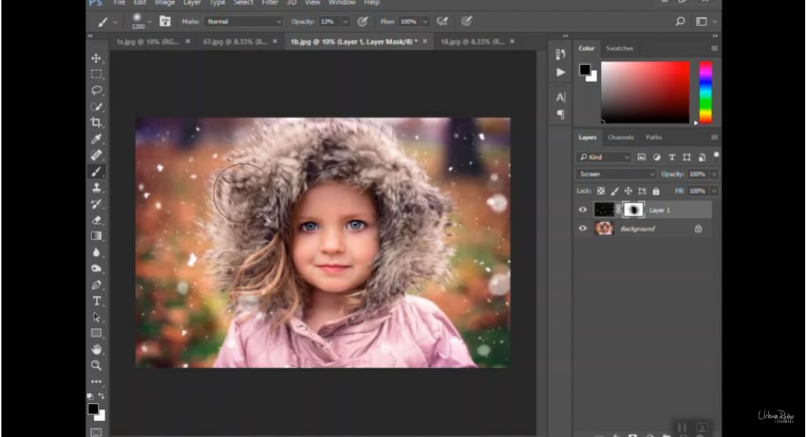 Tutorial of Snow Photoshop Overlay