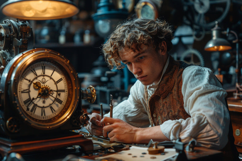 A man poses his working