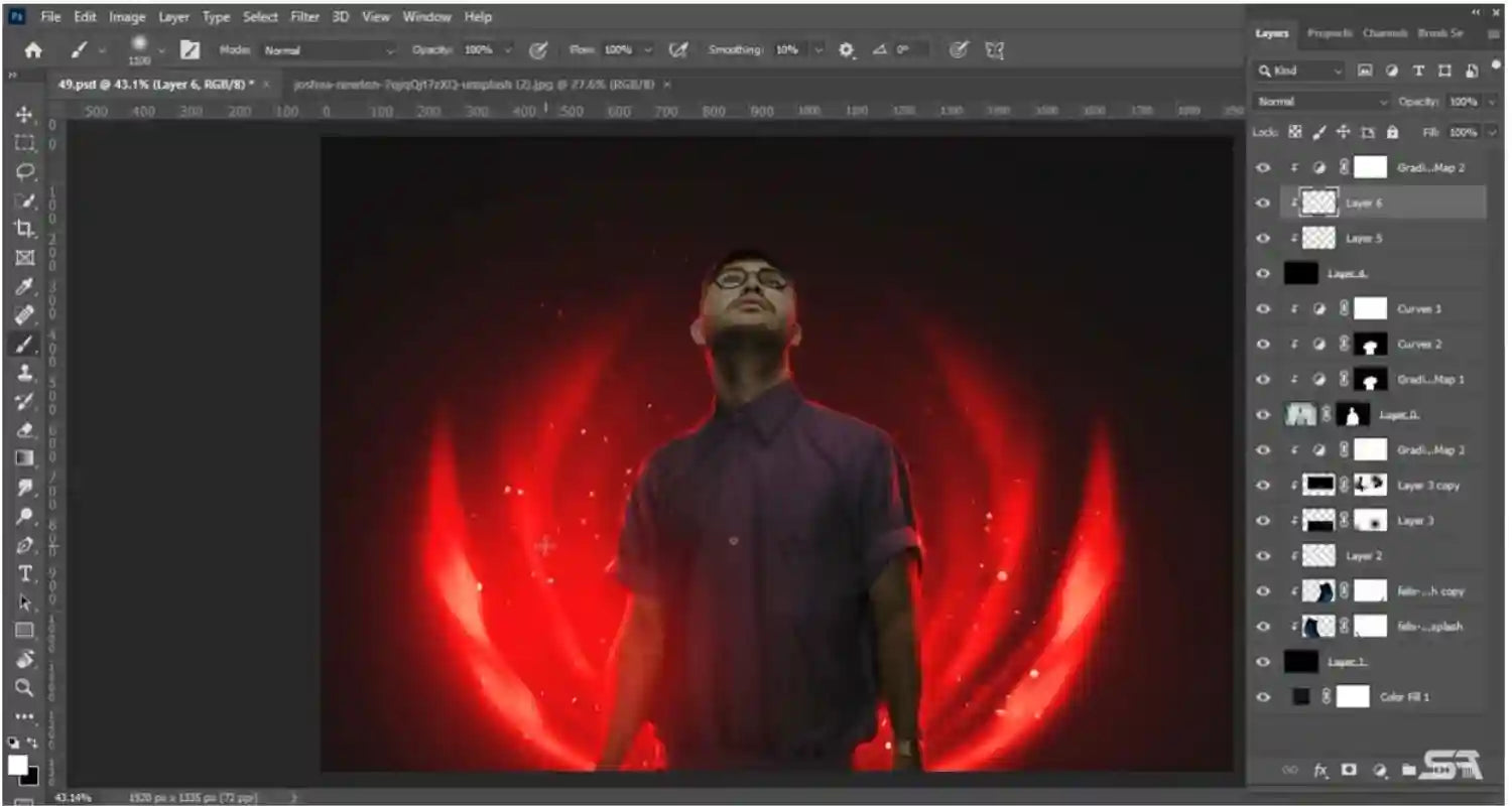 Tutorial of Making Aura Photos in Photoshop