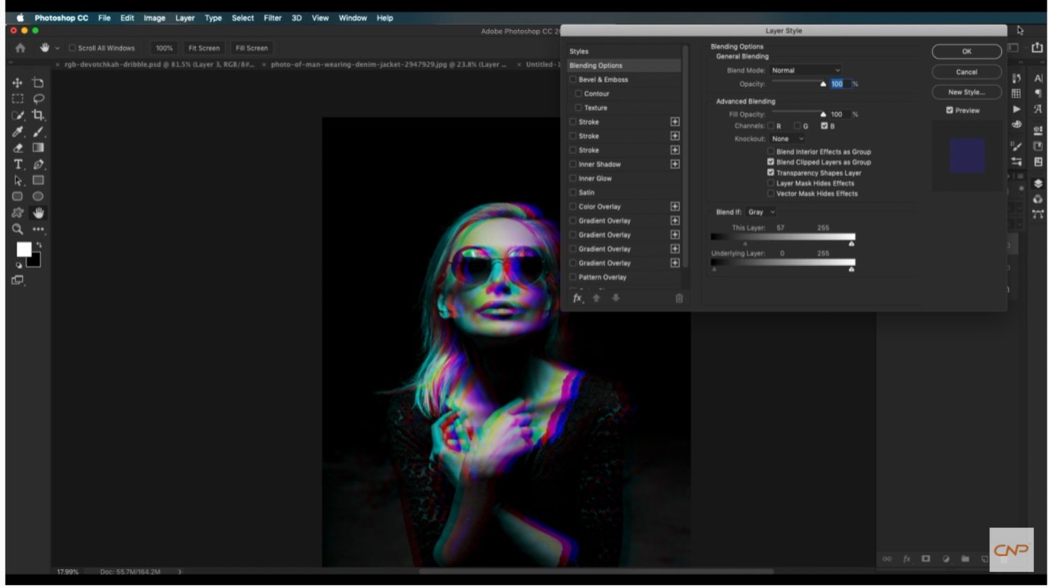 RGB Split Glitch Photo Effect in 4 Simple Steps - Easy Photoshop