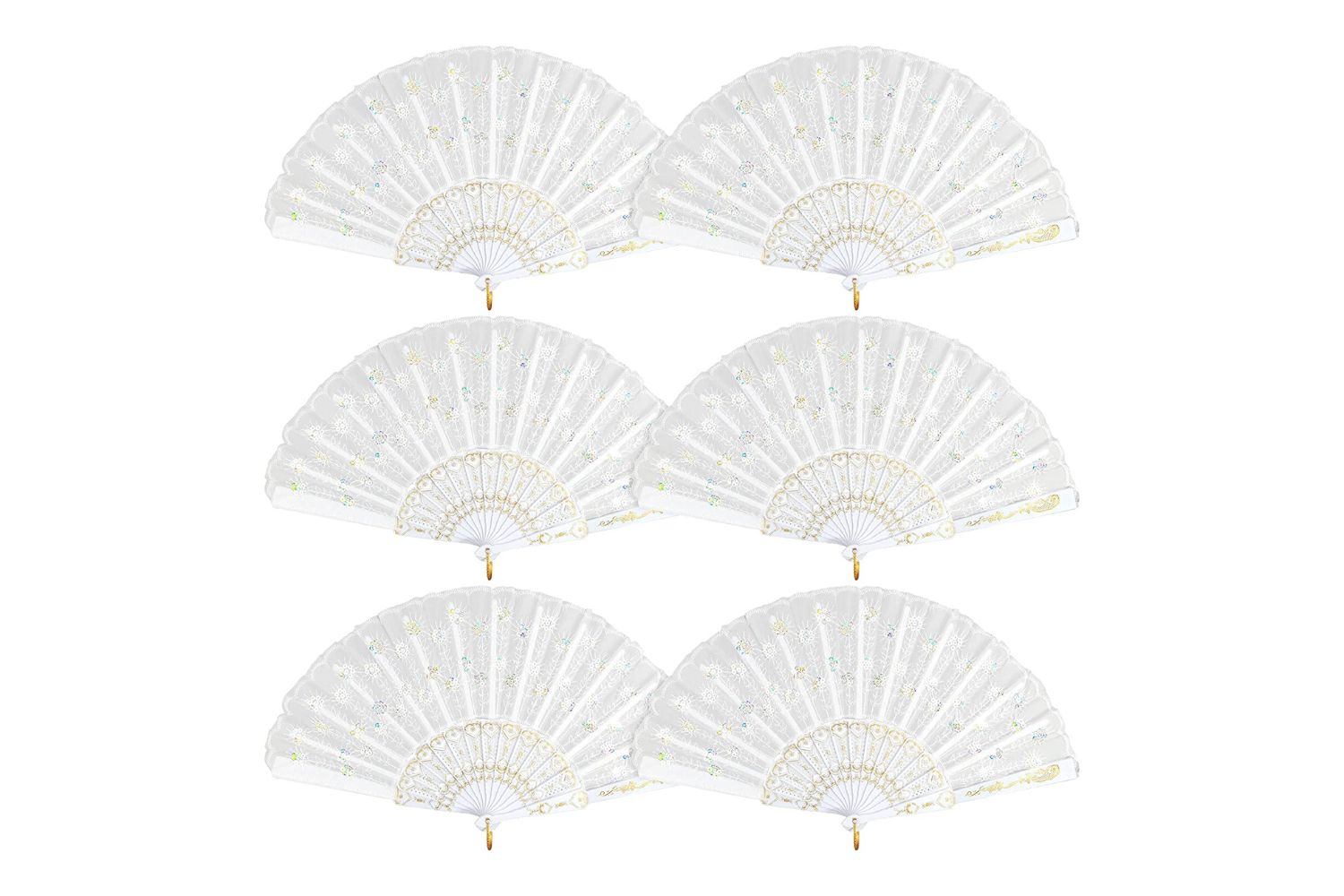 white paper fans