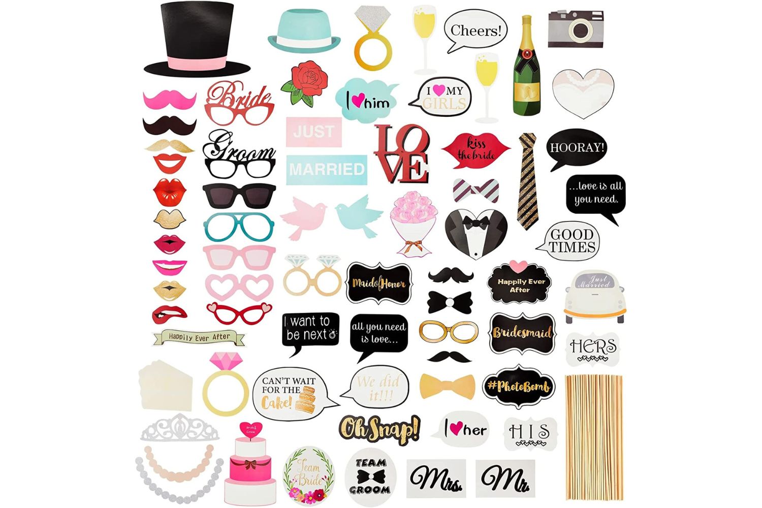 The Wedding Photo Booth Props You Will Love