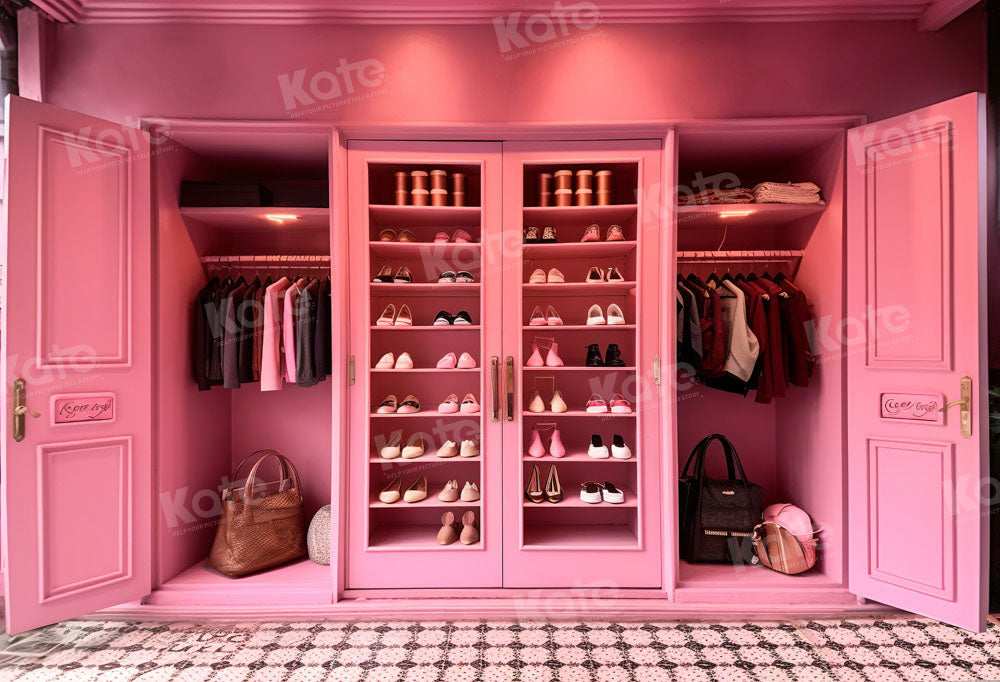 Kate Fantasy Doll Pink Closet Room Set