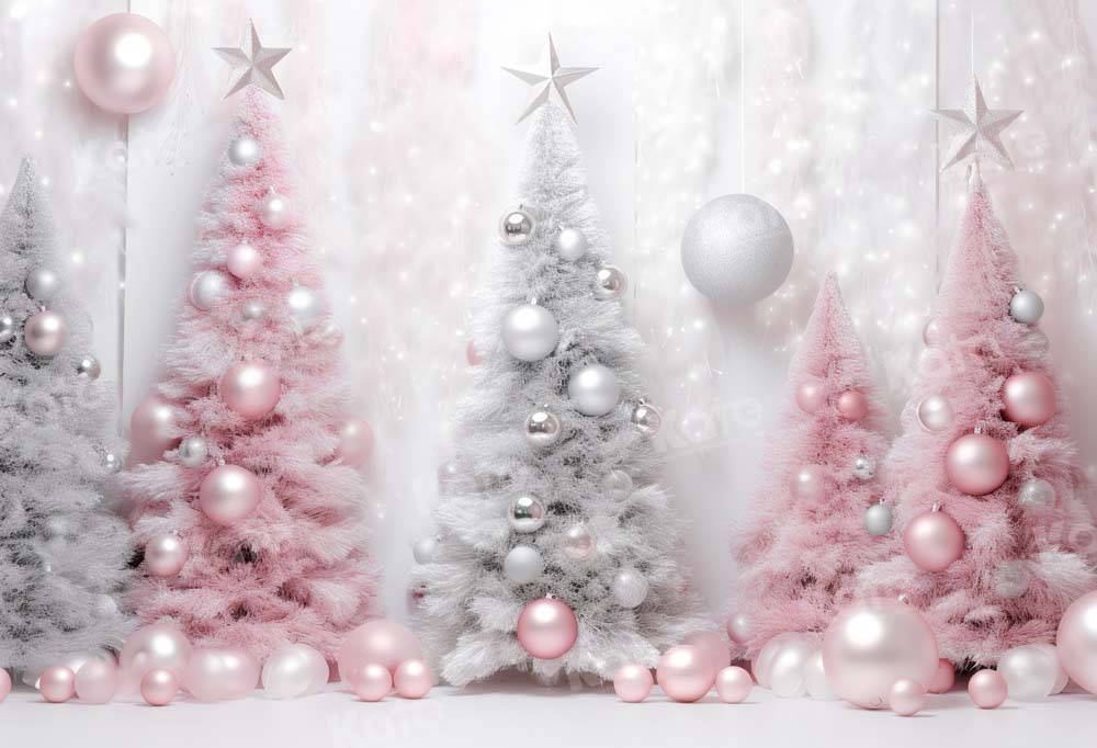  Christmas Tree Pink Magnetic Fireplace Cover 36x27