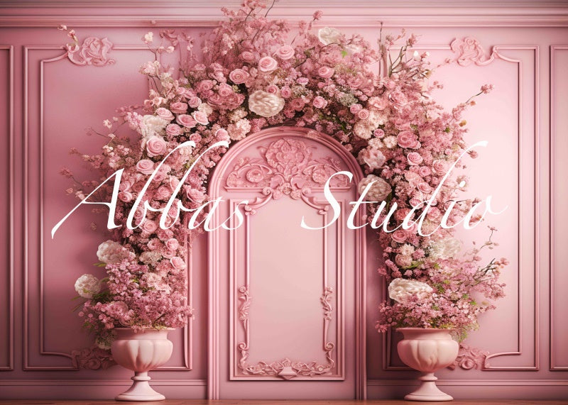 Pink 3D Floral Flower Veil – Vanity Glam