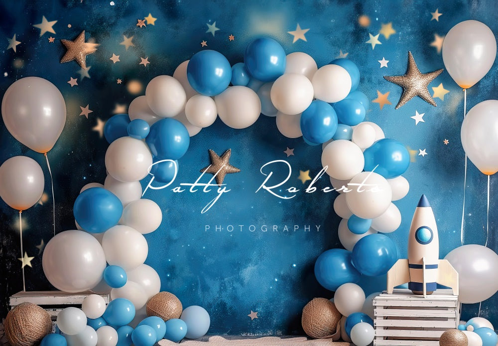Kate Blue Teddy Bear Backdrop Birthday Picnic for Photography