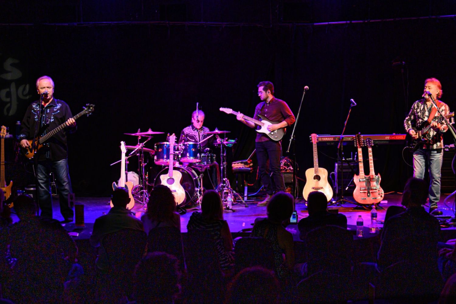 concert photo of the band on the stage