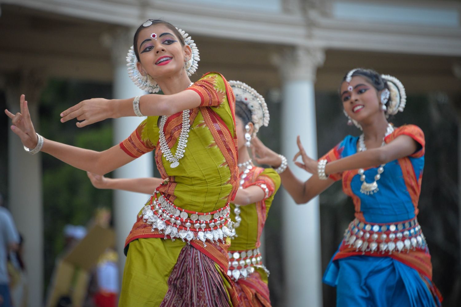 ethnic girls dancing 