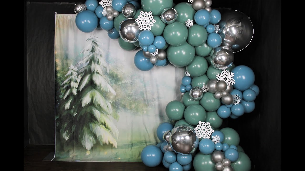 Christmas Photo Ideas: How To Balloon Garland DIY Tutorial?