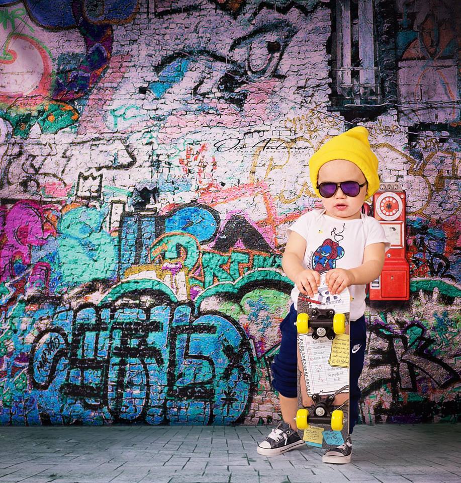 Kate Broken Walls Printed For Children Graffiti Photography Background –  Katebackdrop