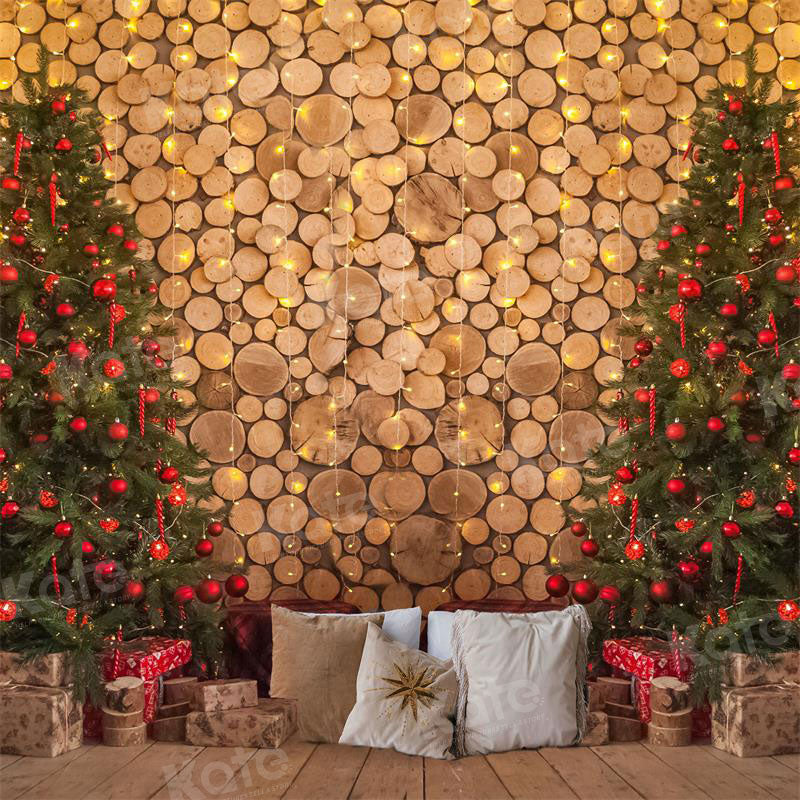 Christmas Wooden Tree Decor Digital Backdrops – Kimla Designs Photography