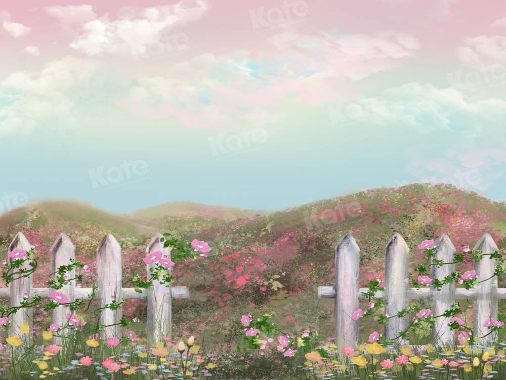 Kate Spring Painting Fantasy Garden Hill Backdrop for Photography –  Katebackdrop