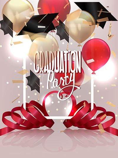 Kate Graduation Ceremony Party Doctor Cap Baloon Backdrop – Katebackdrop