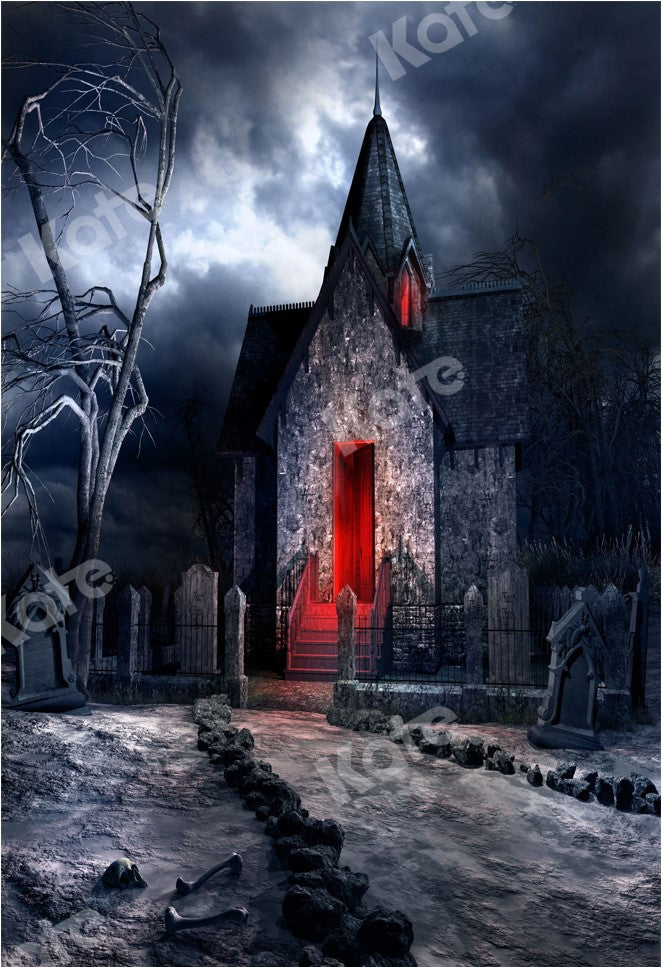 Kate Halloween Haunted House Backdrop Graveyard Creepy for Photography –  Katebackdrop