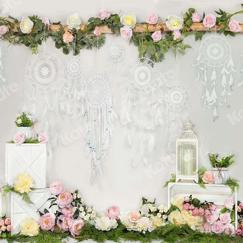 Kate Mother's Day Flowers Boho White Backdrop Designed by Emetselch –  Katebackdrop