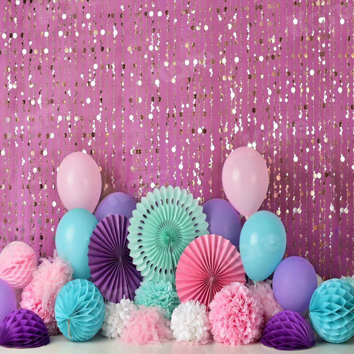 pink baby birthday background