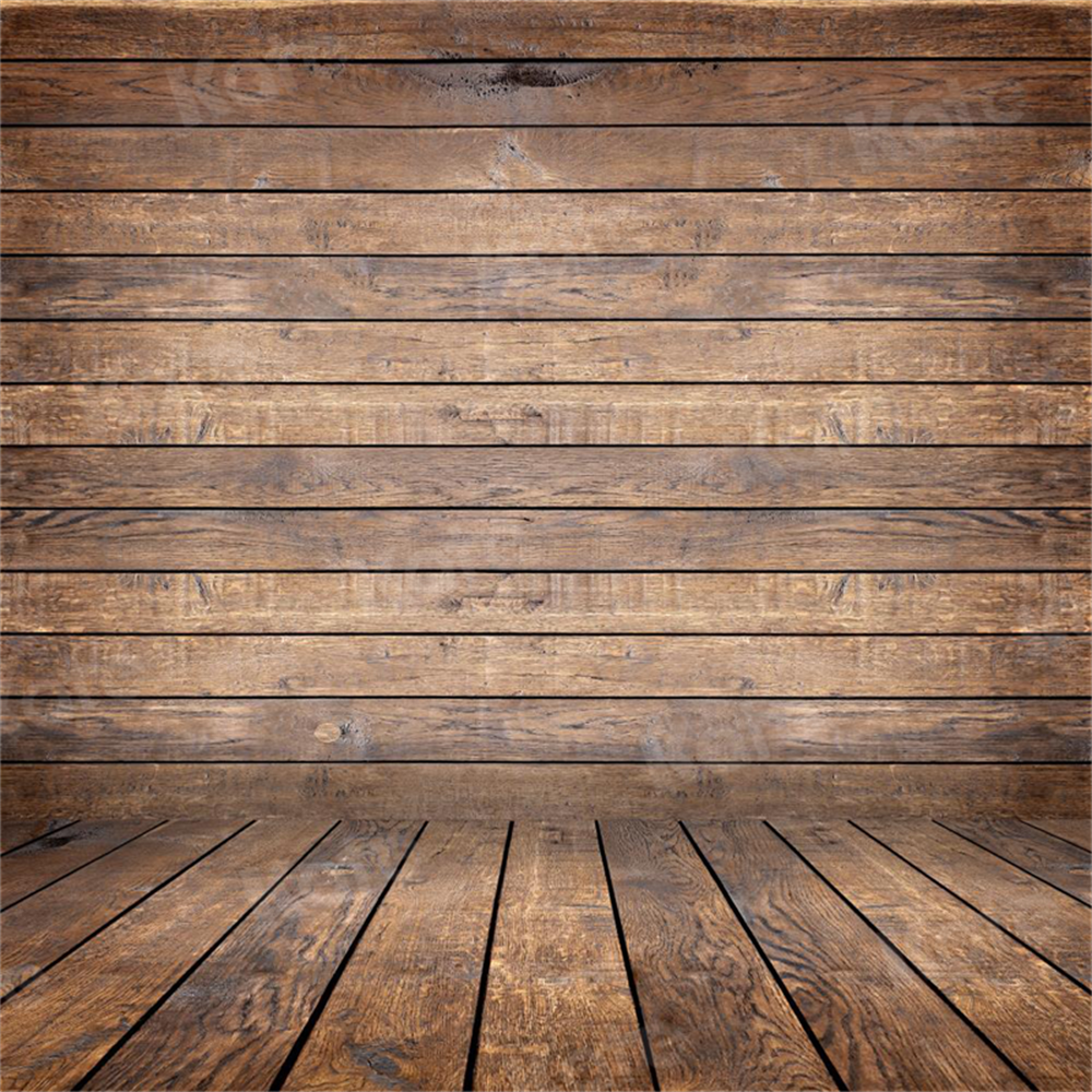 Kate Retro Dark Wood Background with Wood flooring – Katebackdrop