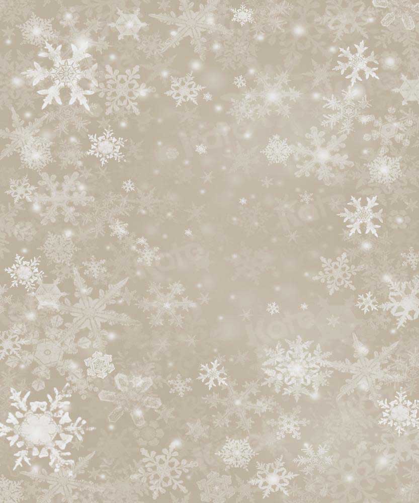 Wall Mural christmas silver snowflakes background 