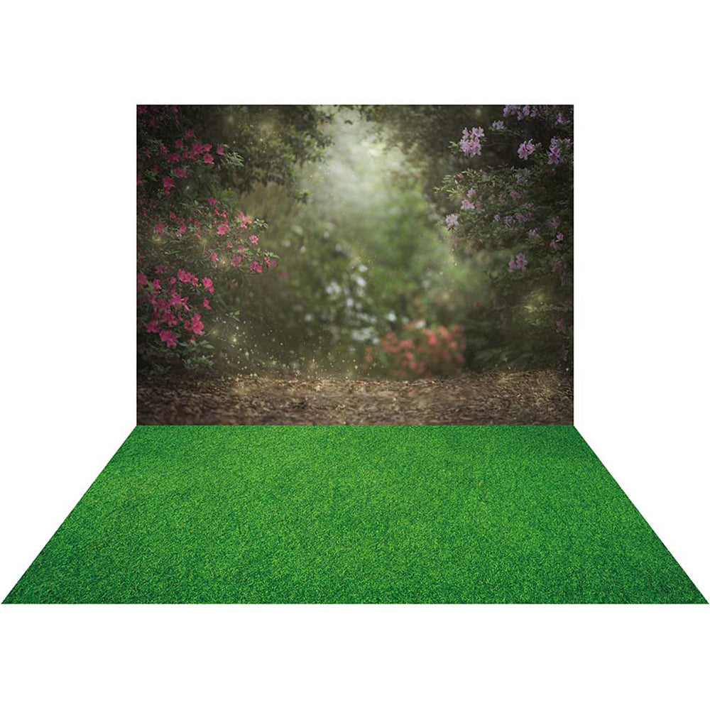 Kate Florals Garden Fairy Spring Backdrop+Green Grassland Rubber Floor –  Katebackdrop